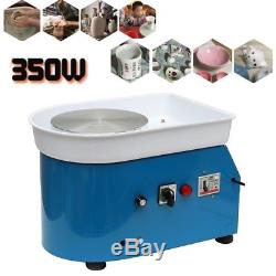 350W Electric Pottery Wheel Machine For Ceramic Work Clay Art Craft 25CM BLUE