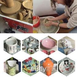 350W Electric Pottery Wheel Machine For Ceramic Work Clay Art Craft 25CM BLUE