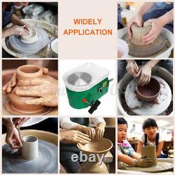 600W 25CM Electric Pottery Wheel Machine For Ceramic Work Clay Art Craft Molding