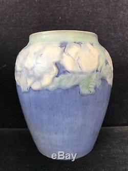 8 Arts & Crafts NEWCOMB COLLEGE POTTERY Vase Cherokee Rose ANNA FRANCES SIMPSON
