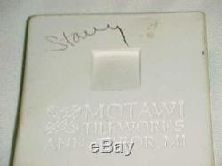 8 X 4 Signed Motawi Tileworks Arts Crafts Revival Pottery Tile Grapes Mint! Op