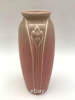 9 Rookwood 1927 XXVII Vintage Art Pottery Pink Ceramic Flower Vase 2129