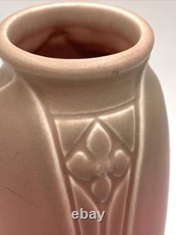 9 Rookwood 1927 XXVII Vintage Art Pottery Pink Ceramic Flower Vase 2129