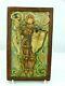 A Fine Rare Compton Pottery Arts And Crafts Plaque- St George And Dragon