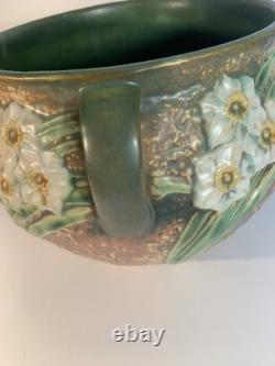 A Piece Of Roseville Jonquil 1931 Arts And Crafts Pottery. Large Handled Vase