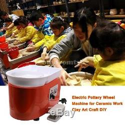AC 220V 250W Electric Pottery Wheel Machine for Ceramic Work Clay Art Craft B