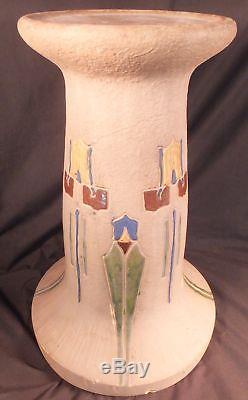 ANTIQUE ROSEVILLE Pottery ARTS & CRAFTS MOSTIQUE JARDINIERE PEDESTAL 18