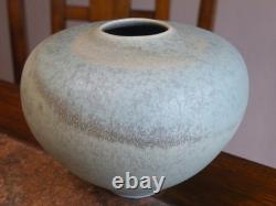 ARTS & CRAFTS 4 Tall VASE Bulbous Vessel ARTIST Signed INCISED Mark FREE SHIP
