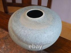 ARTS & CRAFTS 4 Tall VASE Bulbous Vessel ARTIST Signed INCISED Mark FREE SHIP