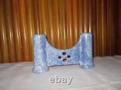 ARTS & CRAFTS Pottery Double Bud, Gate Vase, early ROSEVILLE, Cottage Farmhouse