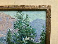 Amelia B Sprague Oil Painting Pikes Peak Rookwood Pottery Cincinnati Arts Crafts