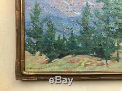 Amelia B Sprague Oil Painting Pikes Peak Rookwood Pottery Cincinnati Arts Crafts