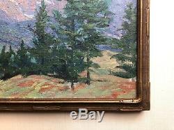 Amelia B Sprague Oil Painting Pikes Peak Rookwood Pottery Cincinnati Arts Crafts