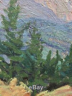 Amelia B Sprague Oil Painting Pikes Peak Rookwood Pottery Cincinnati Arts Crafts