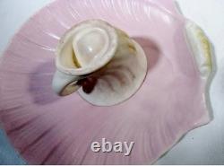 American Arts & Crafts Pottery Weller Sabrinian 4 Clam Shell Snack Sets