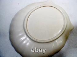 American Arts & Crafts Pottery Weller Sabrinian 4 Clam Shell Snack Sets
