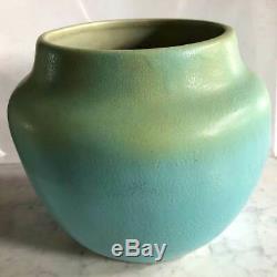 American Van Briggle Art and Crafts Pottery Matte Green Vase 1905