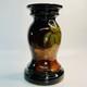 Antique 1895-1910 Arts & Crafts Hand Painted Pottery Jardiniere Pedestal Base