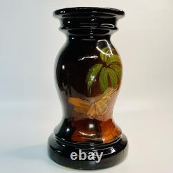 Antique 1895-1910 Arts & Crafts Hand Painted Pottery Jardiniere Pedestal Base