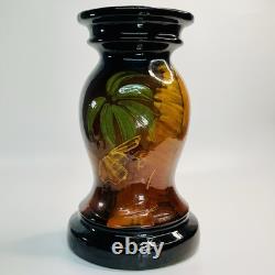 Antique 1895-1910 Arts & Crafts Hand Painted Pottery Jardiniere Pedestal Base