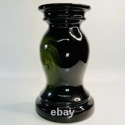 Antique 1895-1910 Arts & Crafts Hand Painted Pottery Jardiniere Pedestal Base