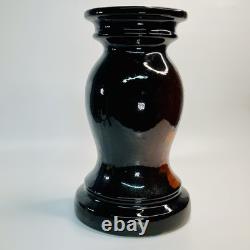 Antique 1895-1910 Arts & Crafts Hand Painted Pottery Jardiniere Pedestal Base