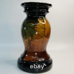 Antique 1895-1910 Arts & Crafts Hand Painted Pottery Jardiniere Pedestal Base