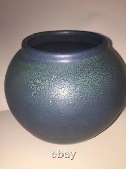 Antique 1905 Van Briggle Vase VGC #209 5 1/4 Arts Crafts mottled blue & green