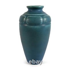 Antique 1910 Rookwood Ohio Arts & Crafts Pottery Vase Matte Blue #614f Frieze