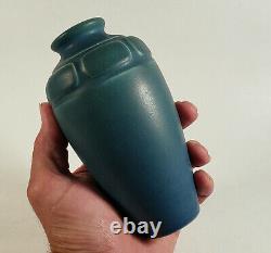 Antique 1910 Rookwood Ohio Arts & Crafts Pottery Vase Matte Blue #614f Frieze