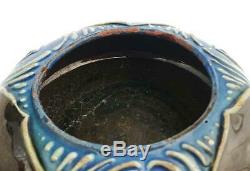Antique ARTS & CRAFTS MOVEMENT CH BRANNAM BARUM Pottery SALT CELLAR c1904