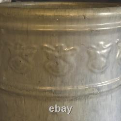 Antique ARTS & Crafts Zanesville Pottery Glazed MATTE BLUE Umbrella Stand 20