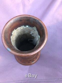 Antique American Arts & Crafts Clewell Copper Vase