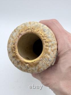 Antique Amphora Austria Art Pottery Vase w Handles Rose Floral Arts & Crafts