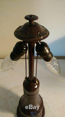 Antique Art &Crafts Signed Rainaud withsigned Nippon pottery base Lamp