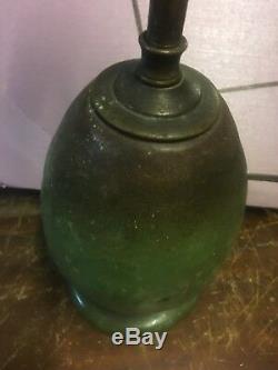 Antique Arts And Crafts Pottery Lamp. For Restoration. Turn Of Century Lamp