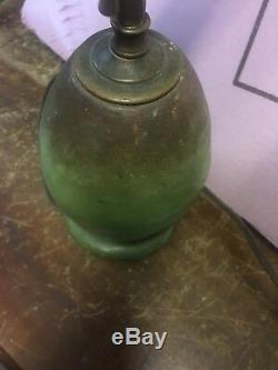 Antique Arts And Crafts Pottery Lamp. For Restoration. Turn Of Century Lamp