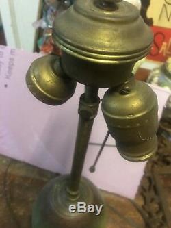 Antique Arts And Crafts Pottery Lamp. For Restoration. Turn Of Century Lamp