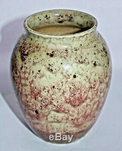 Antique Arts And Crafts Ruskin Pottery High Fired Vase British Art Pottery 1933
