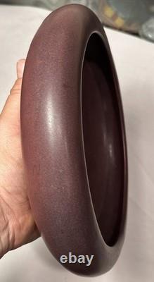 Antique Arts & Crafts 1918 Van Briggle Pottery Mulberry Shallow Low Bowl Planter
