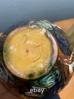 Antique Arts & Crafts Danish Ceramic Vase by Herman A. Kähler, Signed