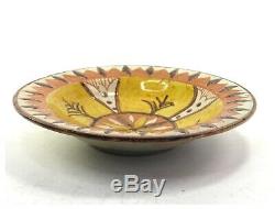 Antique Arts & Crafts Della Robbia Pottery bowl sgraffito & painted signed