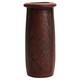 Antique Arts & Crafts Embossed Paneled Grape & Leaf Redware Pottery Vase C1920