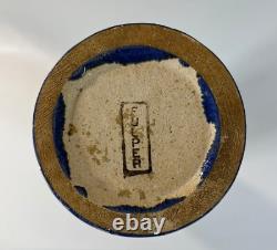 Antique Arts & Crafts Fulper Pottery Tall Cylinder Vase 13.5