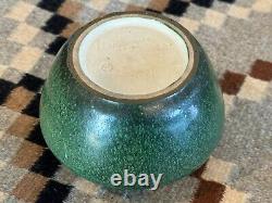 Antique Arts & Crafts Hampshire Pottery Matte Green Planter Vase Bowl