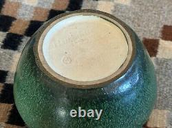 Antique Arts & Crafts Hampshire Pottery Matte Green Planter Vase Bowl