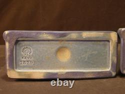 Antique Arts Crafts Mission Usa Matte Green Rookwood Art Pottery Bird Bookends