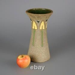 Antique Arts & Crafts Roseville Mostique Art Pottery Vase Circa 1930