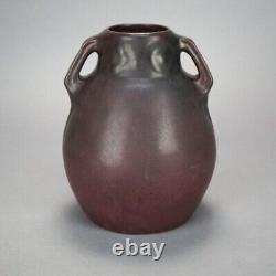 Antique Arts & Crafts Van Briggle Art Pottery Bulbous Double Handle Vase, C 1920