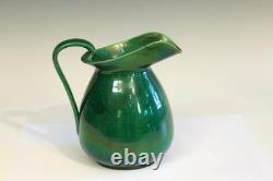 Antique Awaji Pottery Arts & Crafts Art Nouveau Danto Minpei Pitcher Vase